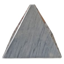 Scultura Piramide Marmo Grigio Bardiglio Gray Marble Pyramid Home Decor H.20cm