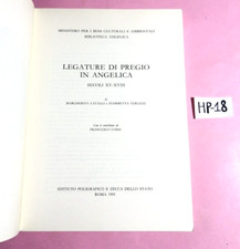 LIBRO LEGATURE DI PREGIO IN ANGELICA - MINISTERO BIBLIOTECA ANGELICA - ROMA 1991