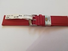 CINTURINO BROS WATERPROOF ANALLERGICO IN VERA LORICA COLORE ROSSO ANSA 24 MM