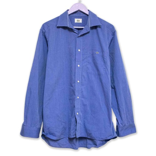 Camicia lacoste blu manica - lacoste, a