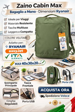 Zaino bagaglio a mano aereo