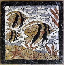 PESCI DISCUS Rosone mosaico