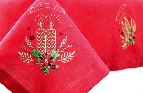 Tovaglia natalizia posti con - tovaglia,