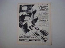 advertising Pubblicità 1961 AQUILOIL 4S AQUILA PETROLI