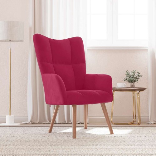 Sedia relax rosso vino - rosso, in