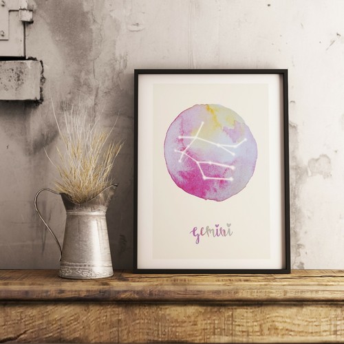 Poster gemelli segno zodiacale - gemelli,