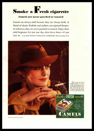 1933 cammello fuma una - "fuma,