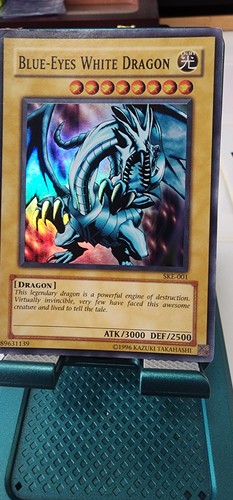 Drago bianco occhi blu ske - bianco, ske-001