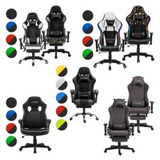 Sedia da gaming con / senza LED poltrona ergonomica da ufficio diversi modelli