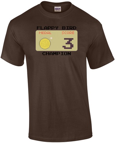 Camicia flappy bird - flappy, champion