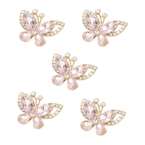 5pcs farfalle con - con, cristalli