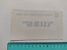 ADESIVO CLUB 87 CASA DI CURA