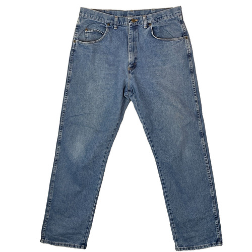 Jeans uomo wrangler blu medio - jeans,