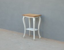Tavolino comodino mobiletto st.provenzale laccato Shabby Chic, H 66,5 cm!