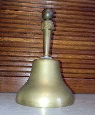 Bella Campana Con Manico Vintage in Ottone Massiccio da collezione H. 21 Cm 