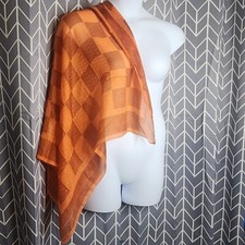 Sciarpa seta vintage arancione