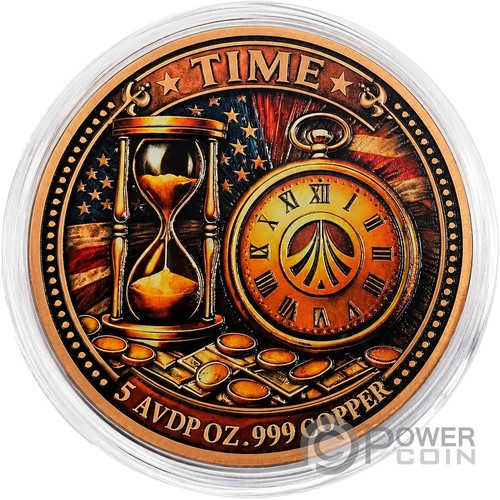 Time money oz medaglia - time, 5