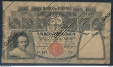 °°° ITALIA 50 LIRE BANCO DI NAPOLI 23/2/1911 °°°