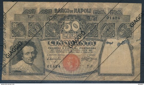 Italia 50 lire banco - °°°,