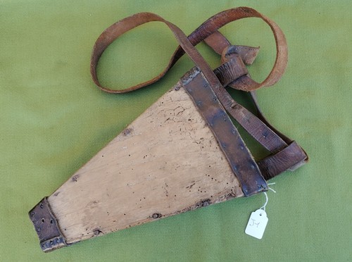 Ancien étui bois à - en,