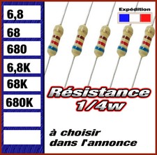 résistance 1/4w  (0,25w ) 6,8