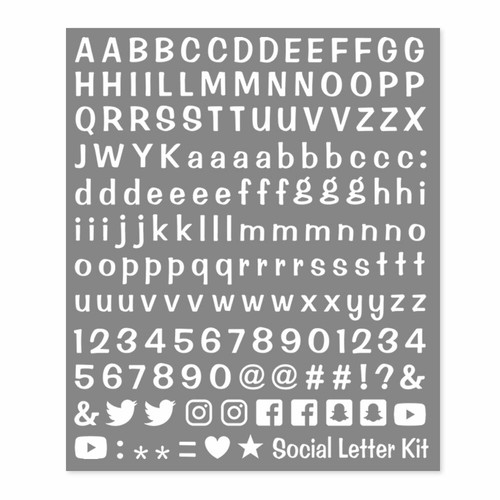 Kit lettere adesive - lettere,