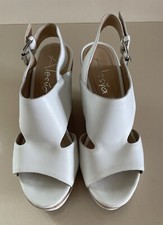 Sandali Zeppa 36 In Pelle E Sughero