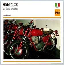 Moto Guzzi 235 Lodola Regolarita 1960 Italia Edito Service Atlas Scheda Moto