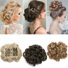 Messy THICK Hair Piece Bun