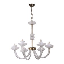 Vintage 6 Arm Murano Clear &