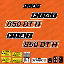 Fiat 850 DT H Adesivi Decalcomanie di ricambio aftermarket per trattore