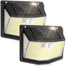 lampada solare esterni, LED, rilevatore movimento, , 248 luci, senza fili