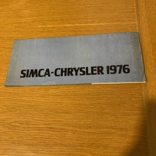DEPLIANT - SIMCA CHRYSLER 1976 - IN ITALIANO