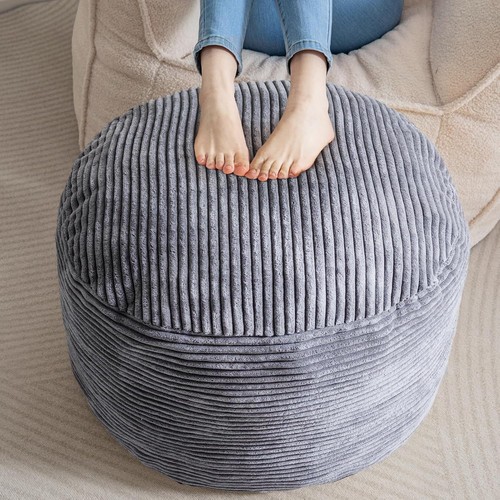 Pouf rotondo imbottito - pouf,