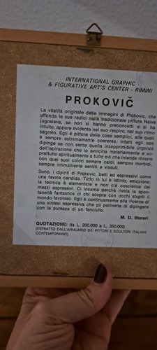 Prokovic coppia quadri - m.,
