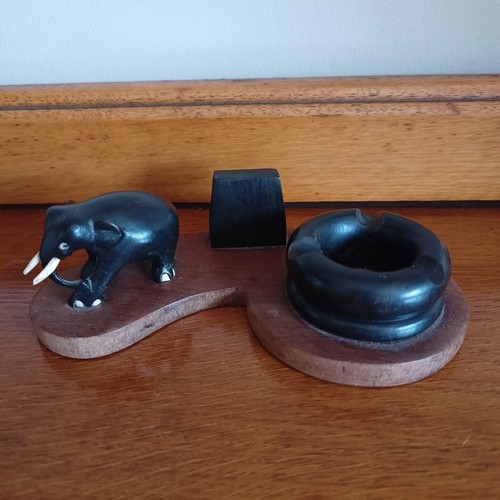 Vintage elephant ashtray desk - vintage,