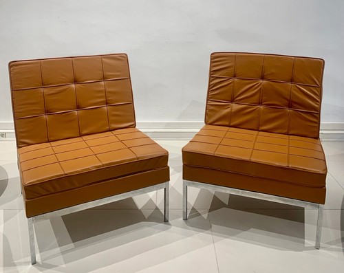 Pair camel leather - pair, of