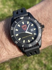 Orologio Watch Dpw Operatori Di Polizia Swiss Made Quart Vintage Diver Sub Rare