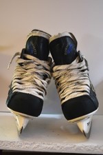 Bauer Supreme Classic Silver Ice Hockey Skates - Mens, black and white