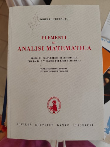 Elementi analisi matematica - elementi,