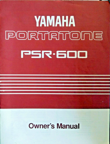 Yamaha psr 600 portatone - yamaha,