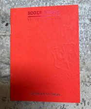 Roger Dubuis Warranty Certificate Garantee Certificat Blank Dealer Stamp NOS