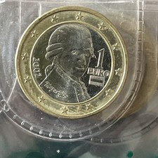 Moneta 1 euro 2002 Mozart Austria