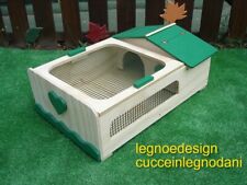 CASETTA PER TARTARUGHE DI TERRA CON TERRARIO RETE 60x40x21