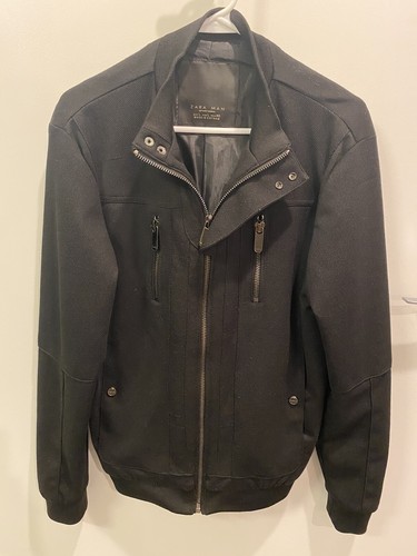 Zara mens black cotton blend - mens,