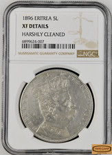 1896 Eritrea 5 Lire, NGC XF
