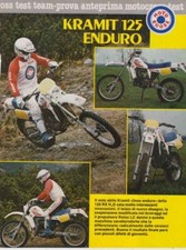 advertising Pubblicità TEST MOTO KRAMIT 125 RX H2O '83 MOTOITALIANE ENDURO EPOCA