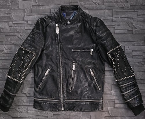 Philipp plein leather biker - philipp,