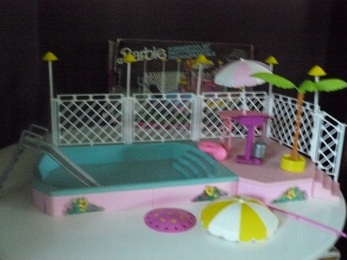 Barbie vintage boite piscine - vintage,