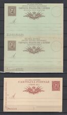 Eritrea 1892/3 - Lotto 4 Interi Postali Umberto I - Nuovi